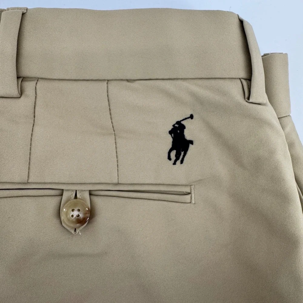 Polo Golf‎ Ralph Lauren Performance Chino Pants Mens 38x30 Tan Flat Front